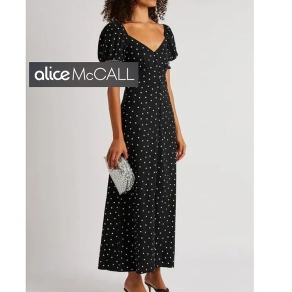 Alice McCall Dresses & Skirts - NEW Alice McCall polka dot dream midi dress, 0, N